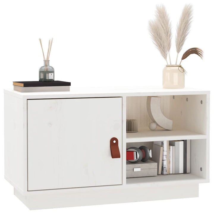 Tv-Schrank 70X34X40 Cm Massivholz Kiefer