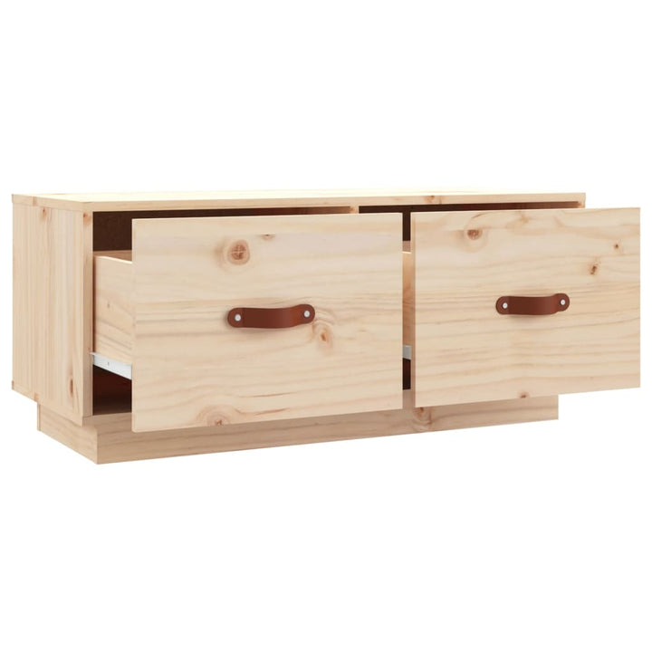 Tv-Schrank 80X34X35 Cm Massivholz Kiefer