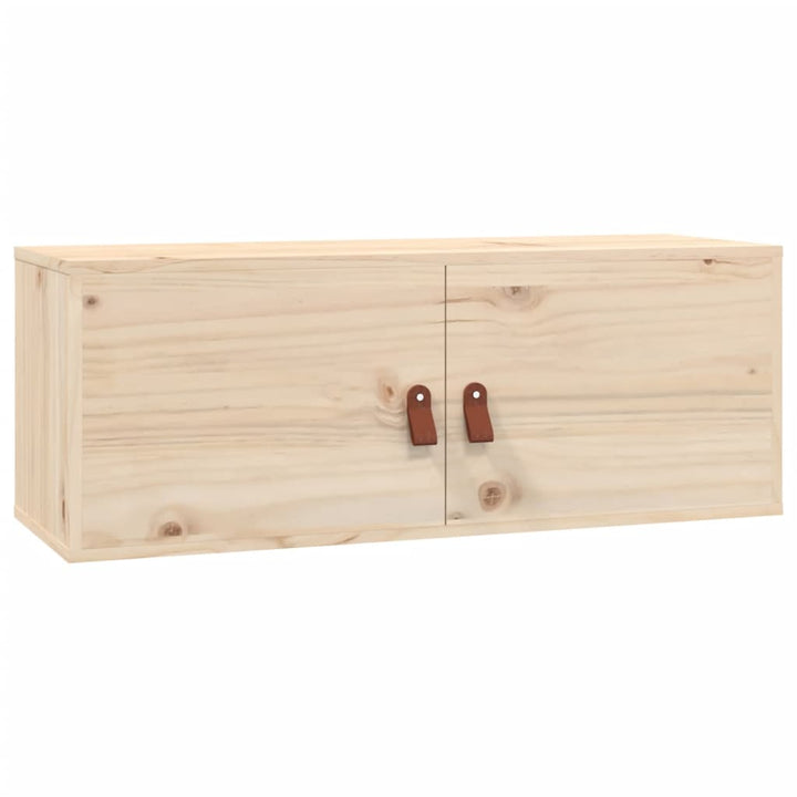 Wandschrank 80X30X30 Cm Massivholz Kiefer