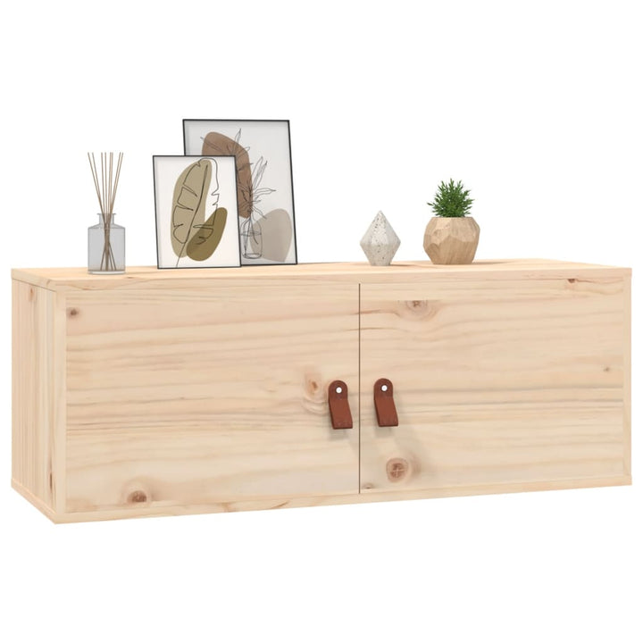 Wandschrank 80X30X30 Cm Massivholz Kiefer