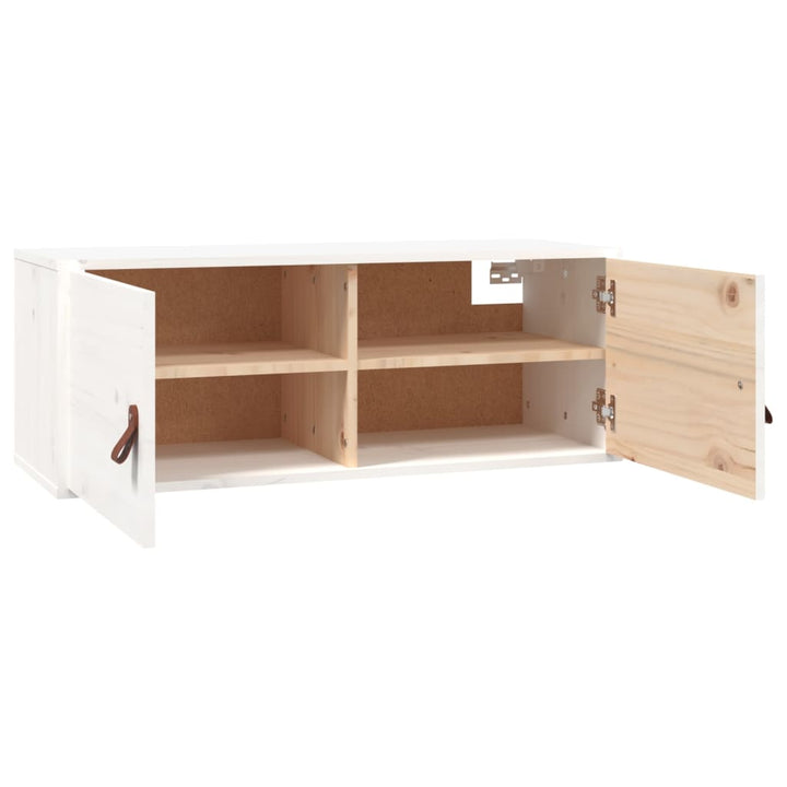 Wandschrank 80X30X30 Cm Massivholz Kiefer