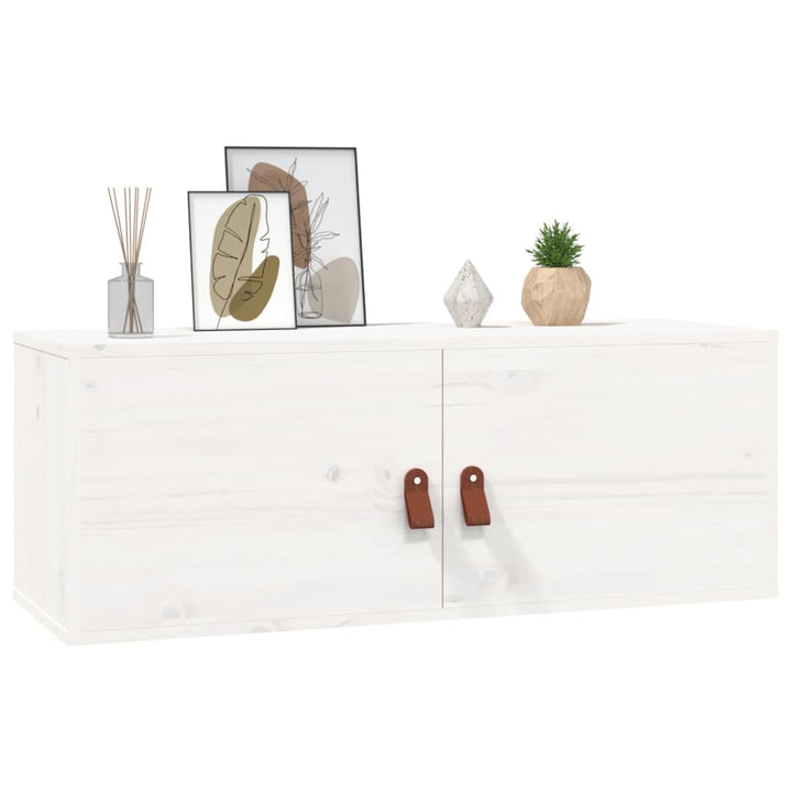 Wandschrank 80X30X30 Cm Massivholz Kiefer