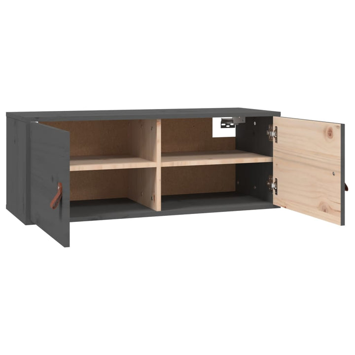 Wandschrank 80X30X30 Cm Massivholz Kiefer