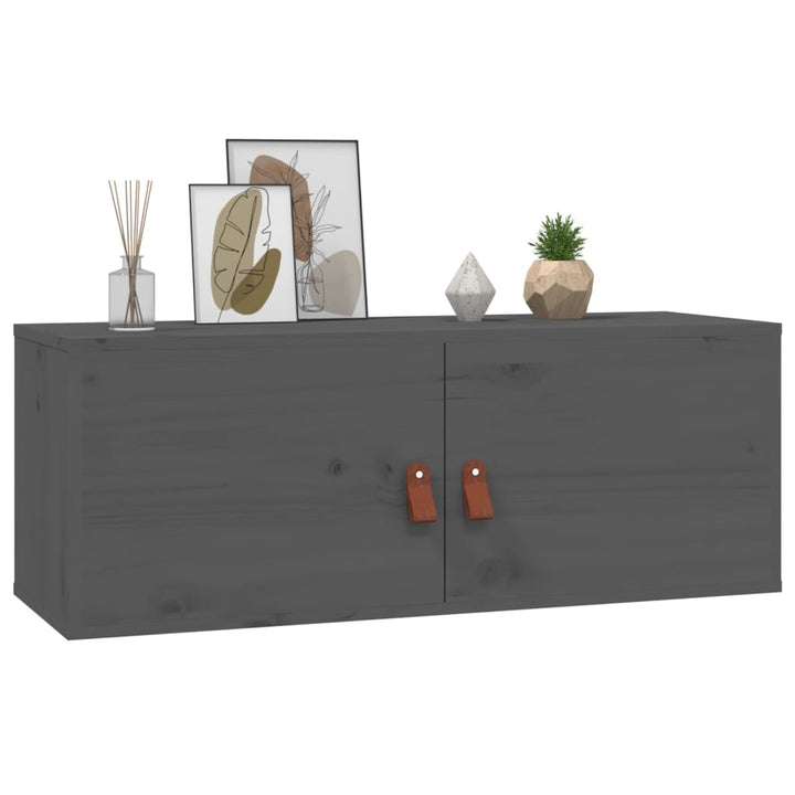 Wandschrank 80X30X30 Cm Massivholz Kiefer