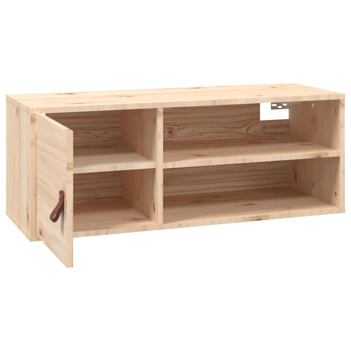 Wandschrank 80X30X30 Cm Massivholz Kiefer