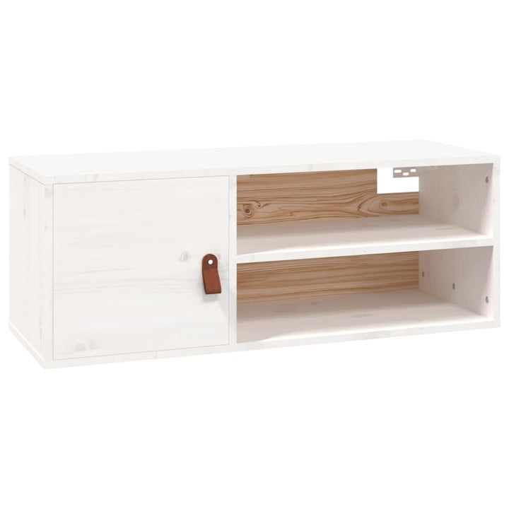 Wandschrank 80X30X30 Cm Massivholz Kiefer