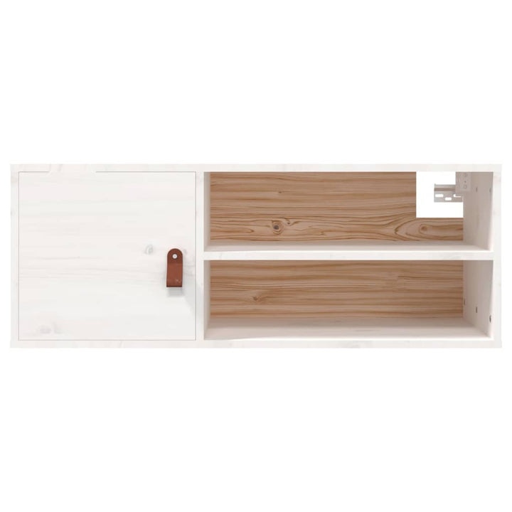 Wandschrank 80X30X30 Cm Massivholz Kiefer