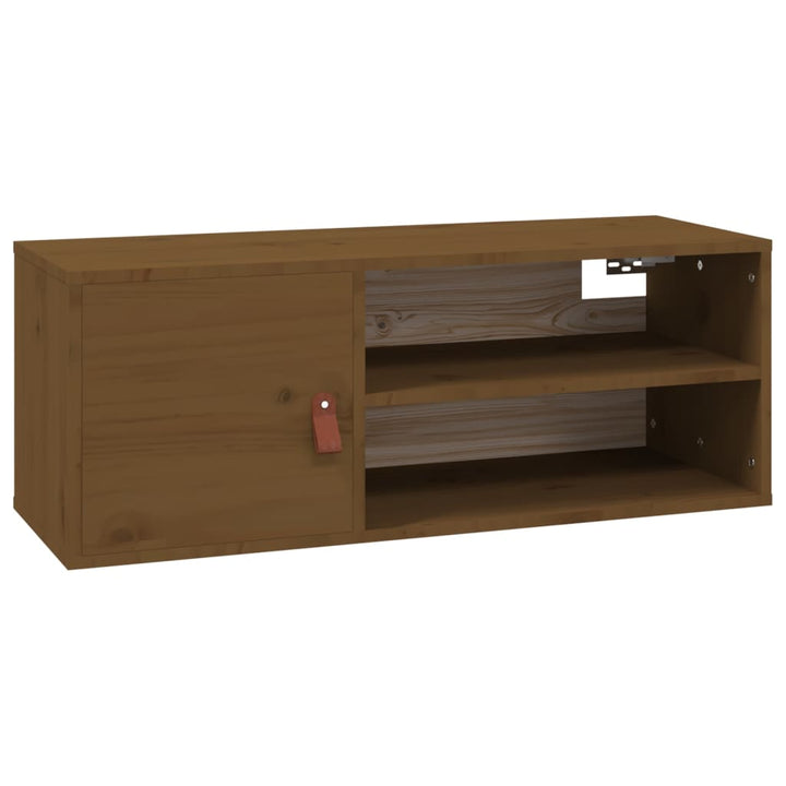 Wandschrank 80X30X30 Cm Massivholz Kiefer