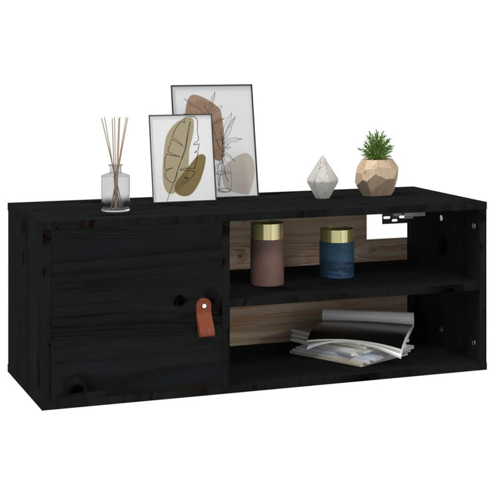 Wandschrank 80X30X30 Cm Massivholz Kiefer