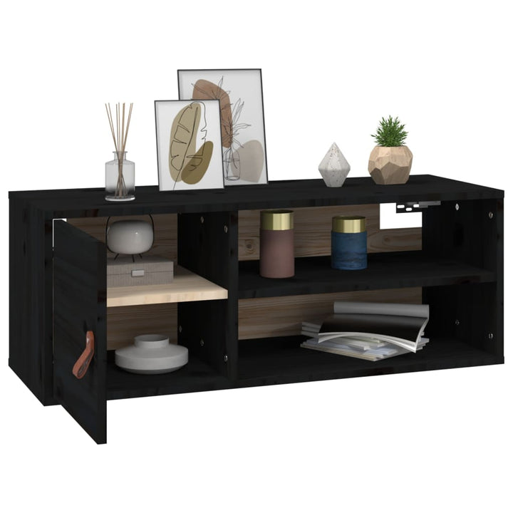 Wandschrank 80X30X30 Cm Massivholz Kiefer