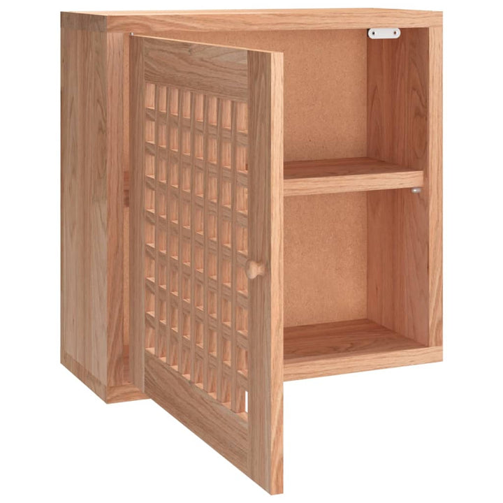 Wandschrank 42X18X42 Cm Massivholz Nussbaum