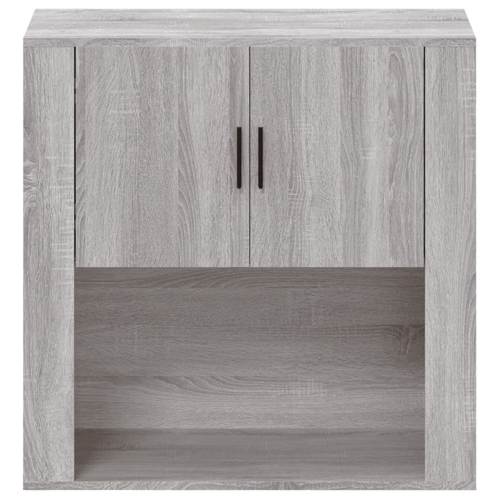 Wandschrank Grau Sonoma 80X33X80 Cm Holzwerkstoff