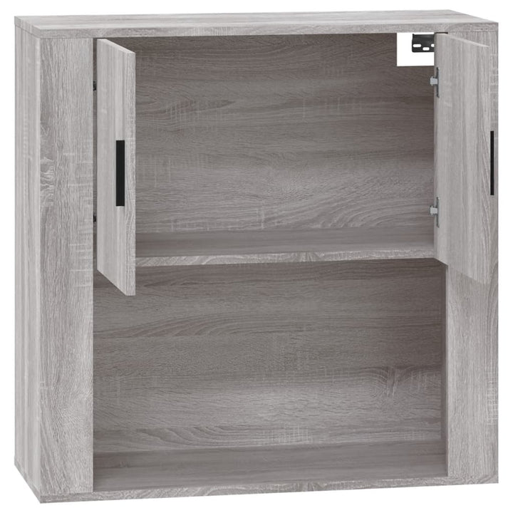 Wandschrank Grau Sonoma 80X33X80 Cm Holzwerkstoff