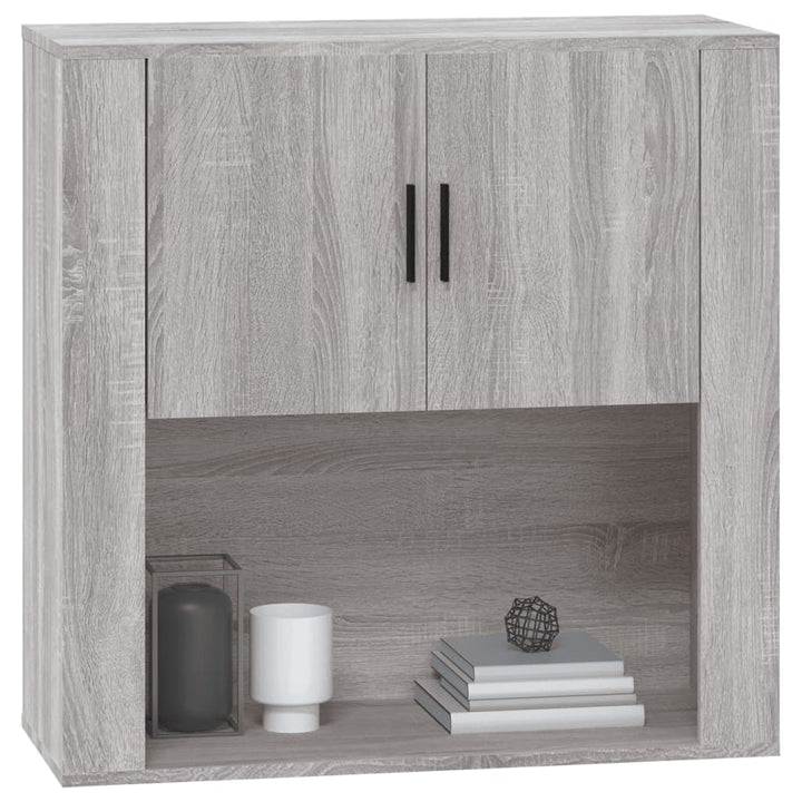 Wandschrank Grau Sonoma 80X33X80 Cm Holzwerkstoff