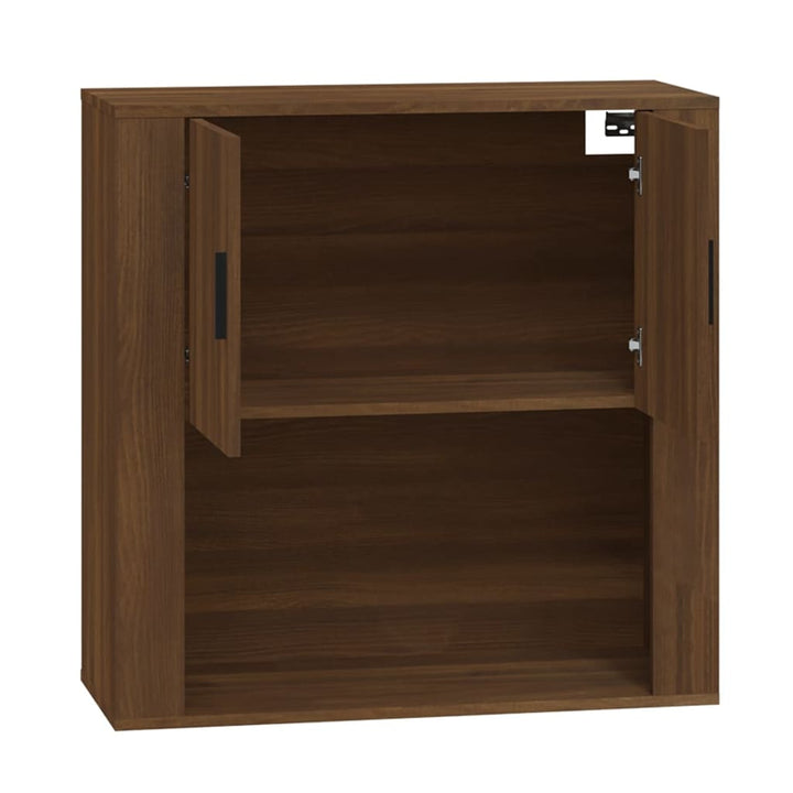 Wandschrank Braun Eichen-Optik 80X33X80 Cm Holzwerkstoff