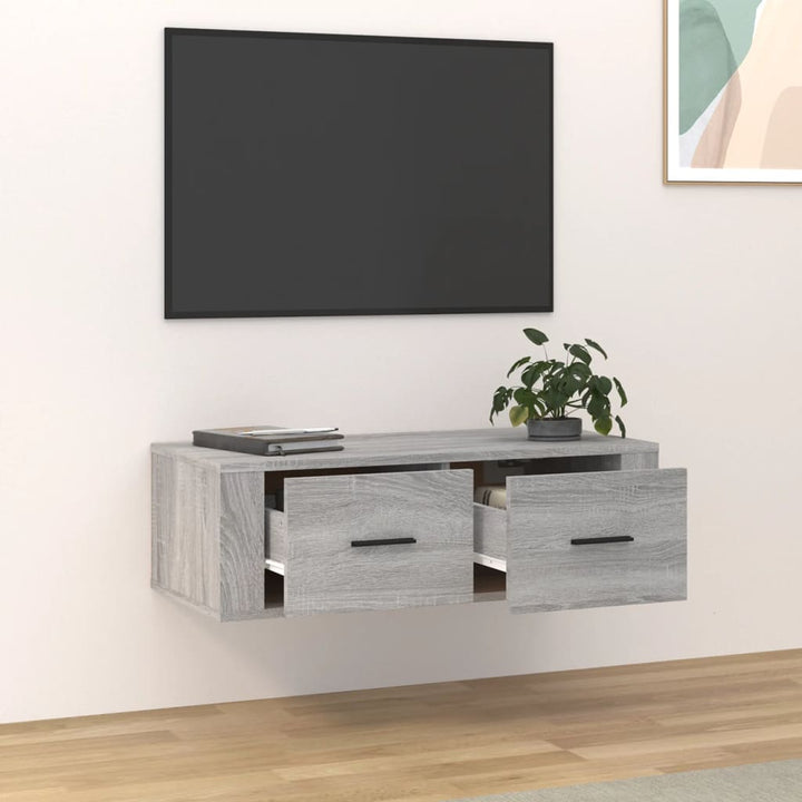 Tv-Wandschrank 80X36X25 Cm Holzwerkstoff