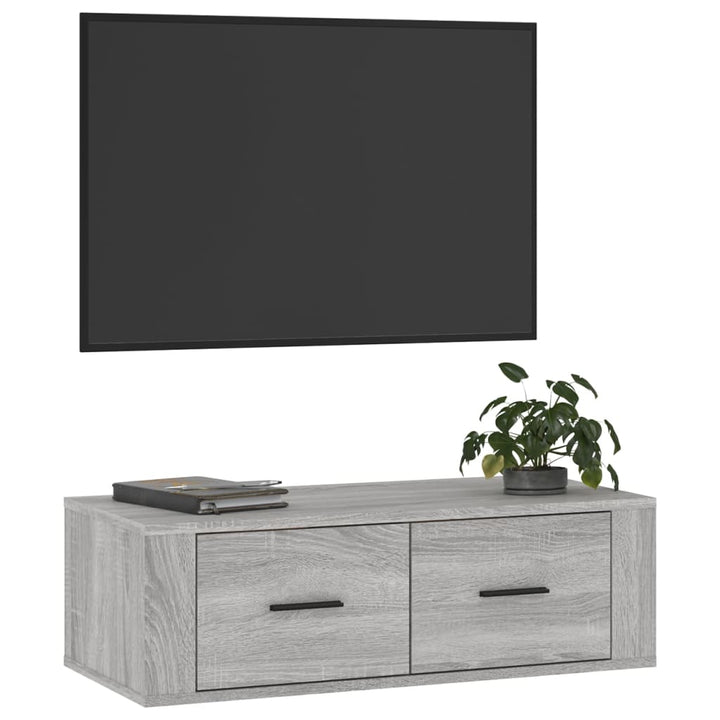 Tv-Wandschrank 80X36X25 Cm Holzwerkstoff