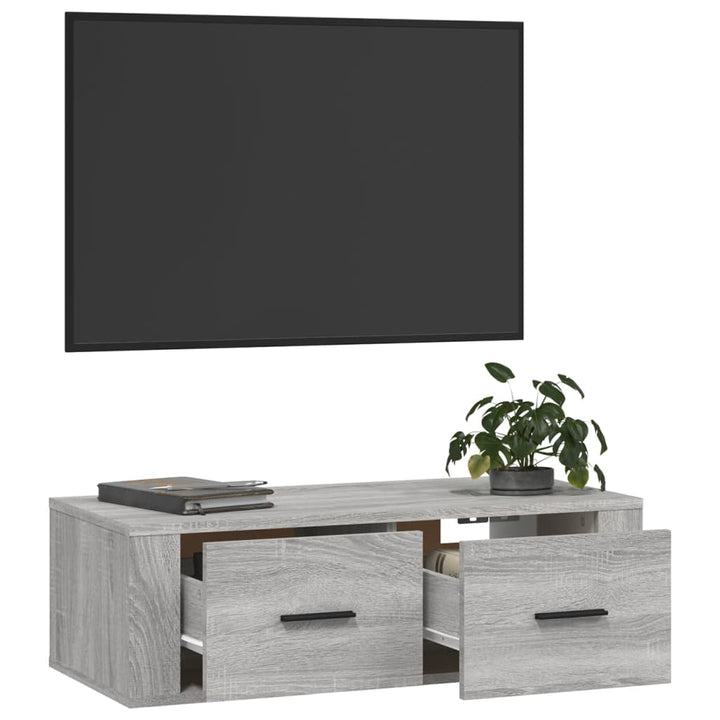 Tv-Wandschrank 80X36X25 Cm Holzwerkstoff