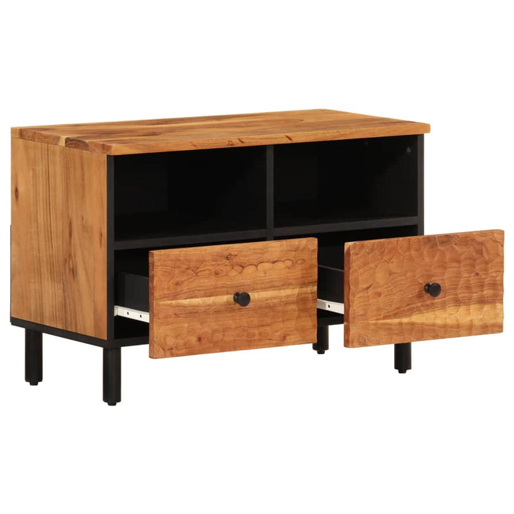 Tv-Schrank 70X33X46 Cm Massivholz Akazie