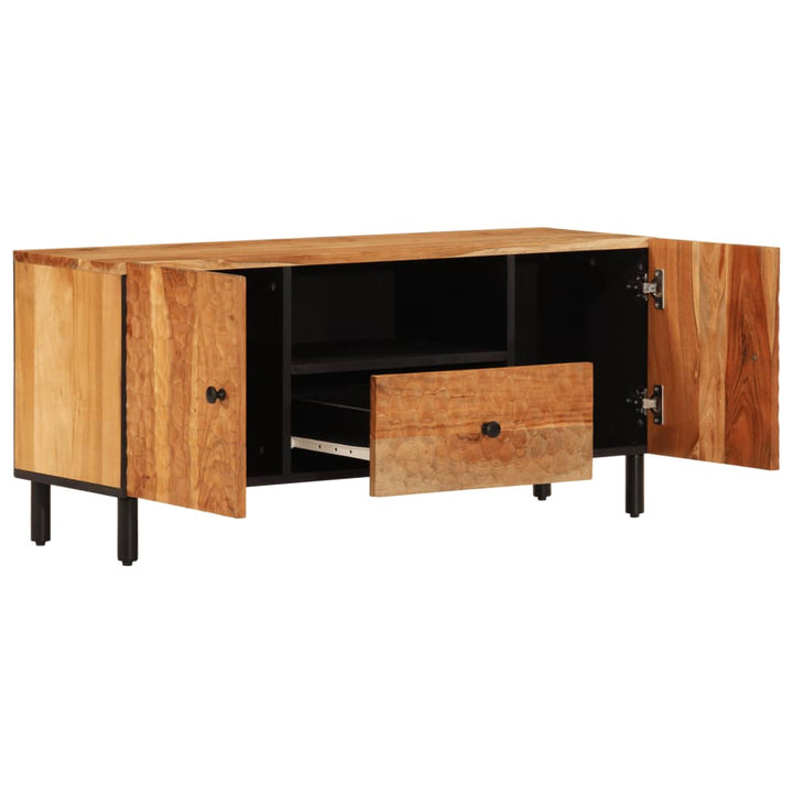 Tv-Schrank 105X33X46 Cm Massivholz Akazie