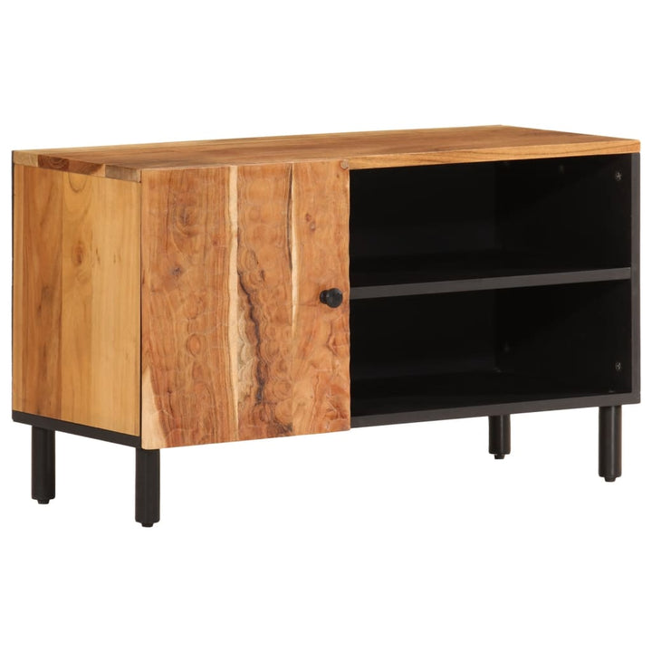 Tv-Schrank 80X33X46 Cm Massivholz Akazie