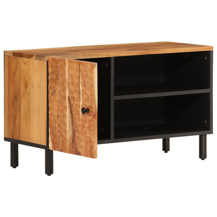 Tv-Schrank 80X33X46 Cm Massivholz Akazie