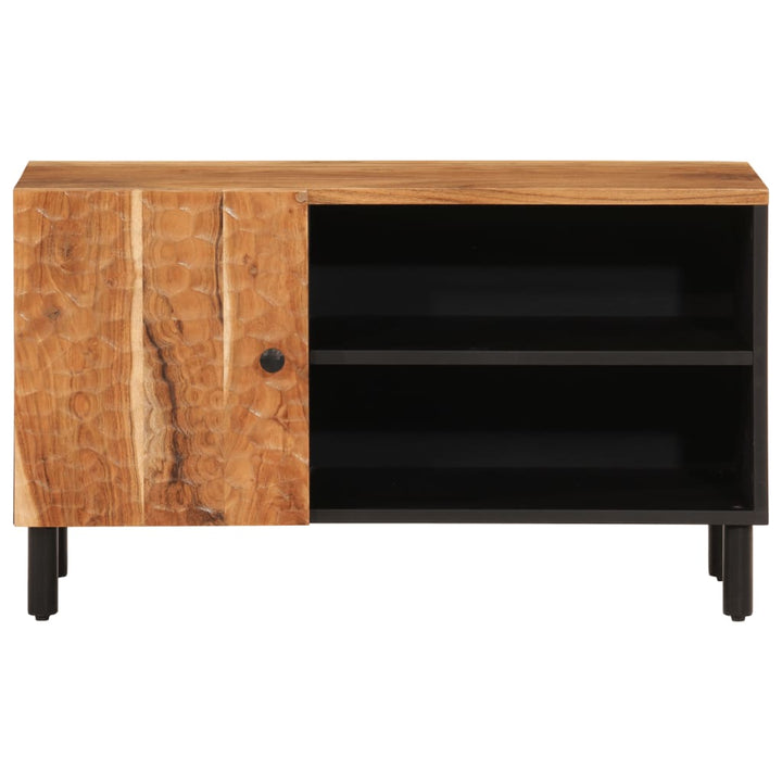 Tv-Schrank 80X33X46 Cm Massivholz Akazie