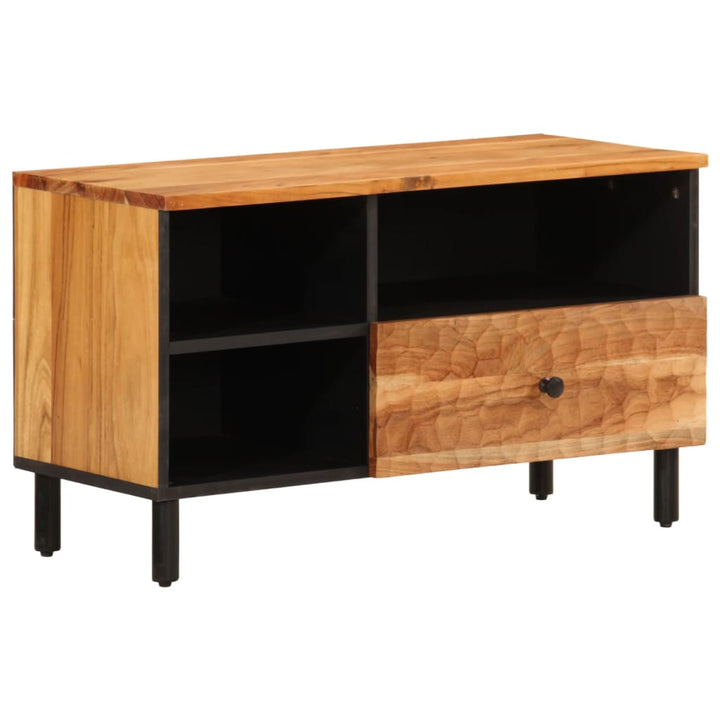 Tv-Schrank 80X33X46 Cm Massivholz Akazie