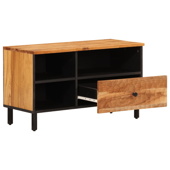 Tv-Schrank 80X33X46 Cm Massivholz Akazie