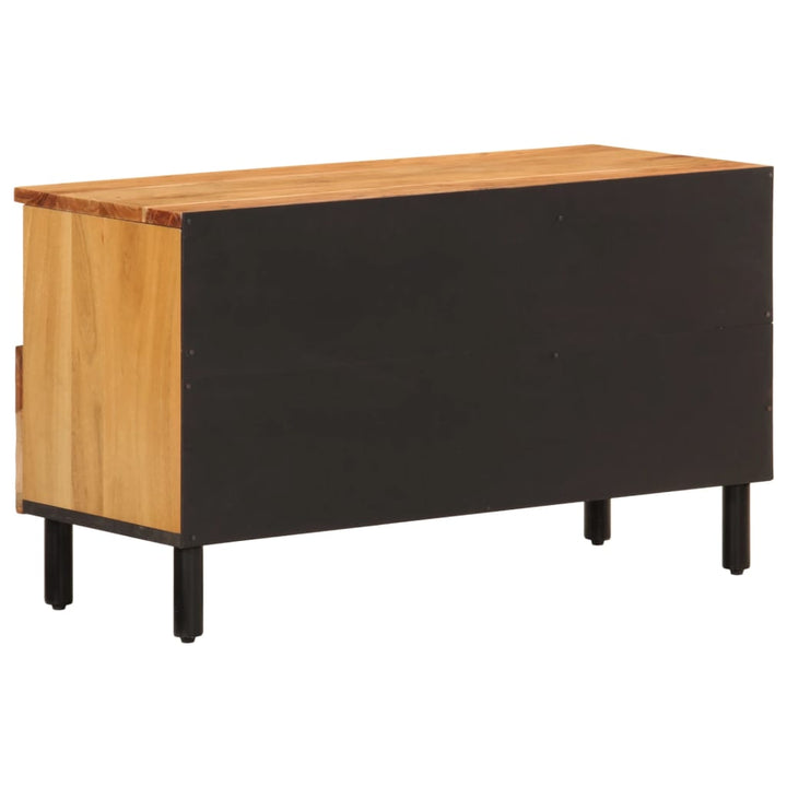 Tv-Schrank 80X33X46 Cm Massivholz Akazie