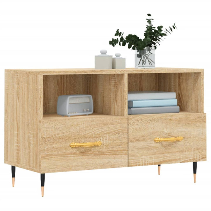 Tv-Schrank Sonoma-Eiche 80X36X50 Cm Holzwerkstoff