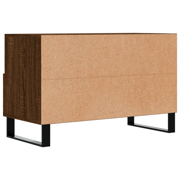 Tv-Schrank Braun Eichen-Optik 80X36X50 Cm Holzwerkstoff