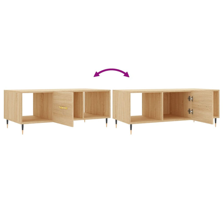 Couchtisch Sonoma-Eiche 102X50X40 Cm Holzwerkstoff