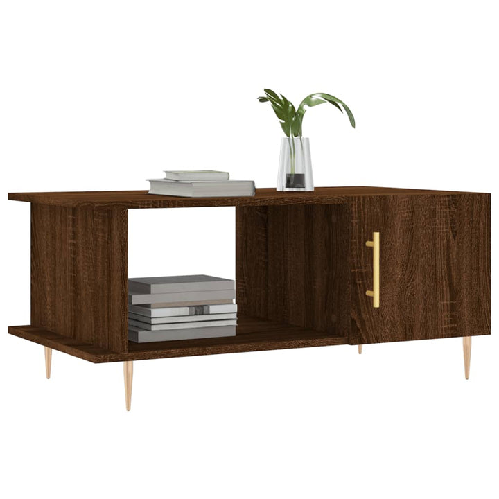 Couchtisch Braun Eichen-Optik 90X50X40 Cm Holzwerkstoff