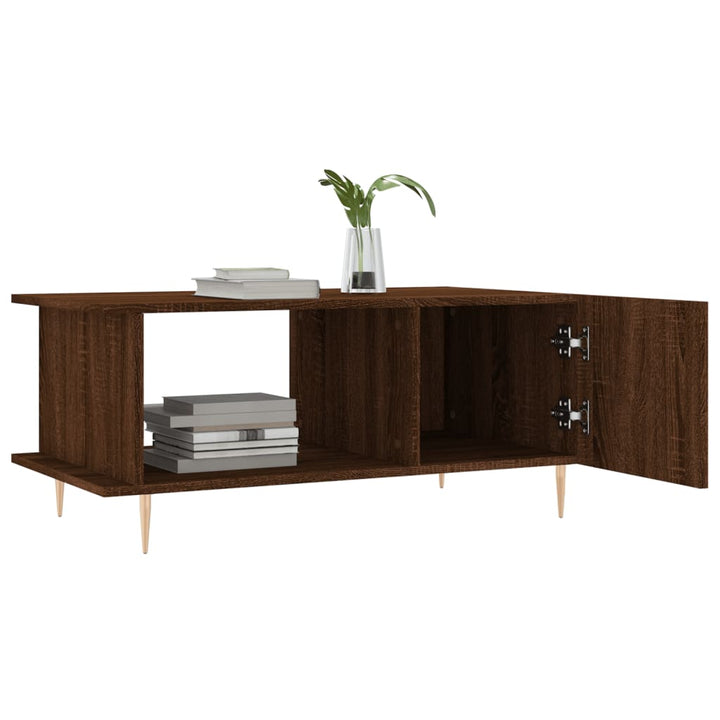 Couchtisch Braun Eichen-Optik 90X50X40 Cm Holzwerkstoff