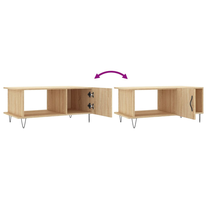 Couchtisch Sonoma-Eiche 90X50X40 Cm Holzwerkstoff