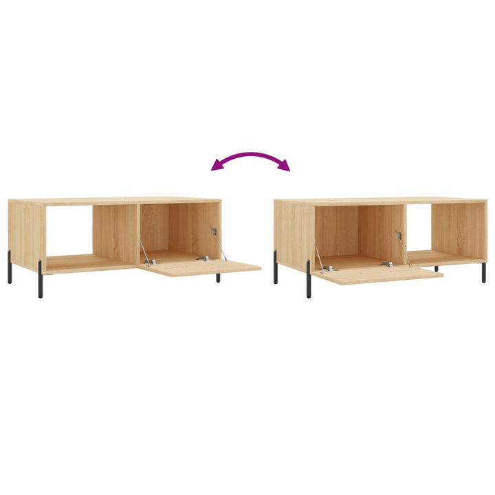 Couchtisch Sonoma-Eiche 90X50X40 Cm Holzwerkstoff