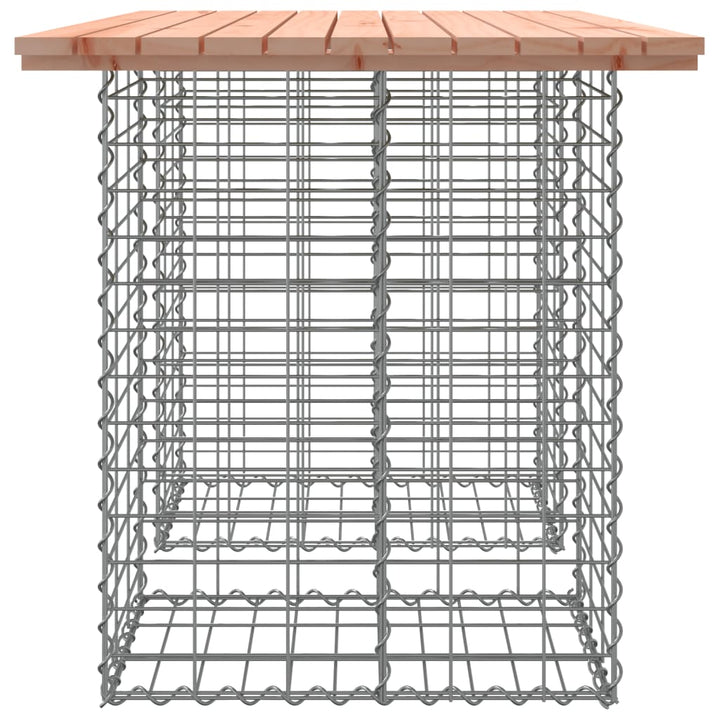 Gartenbank Aus Gabionen Massivholz Douglasie