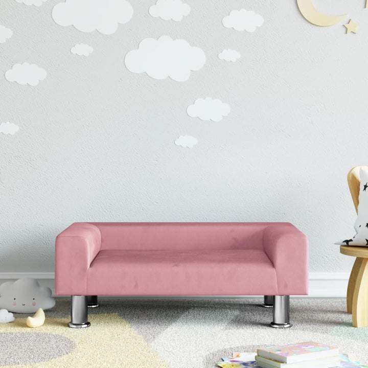 Kindersofa 70X45X26,5 Cm Samt