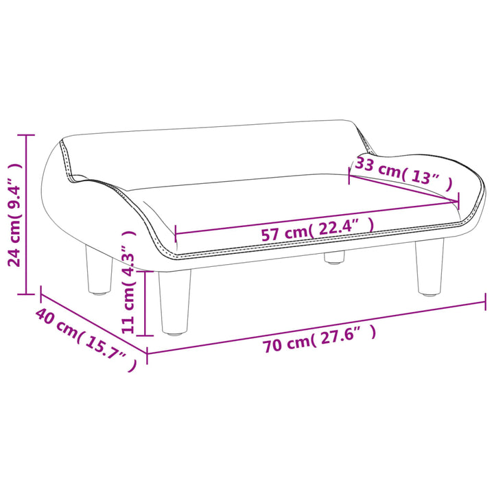 Kindersofa 70X40X24 Cm Stoff