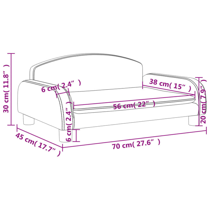 Kindersofa Stoff