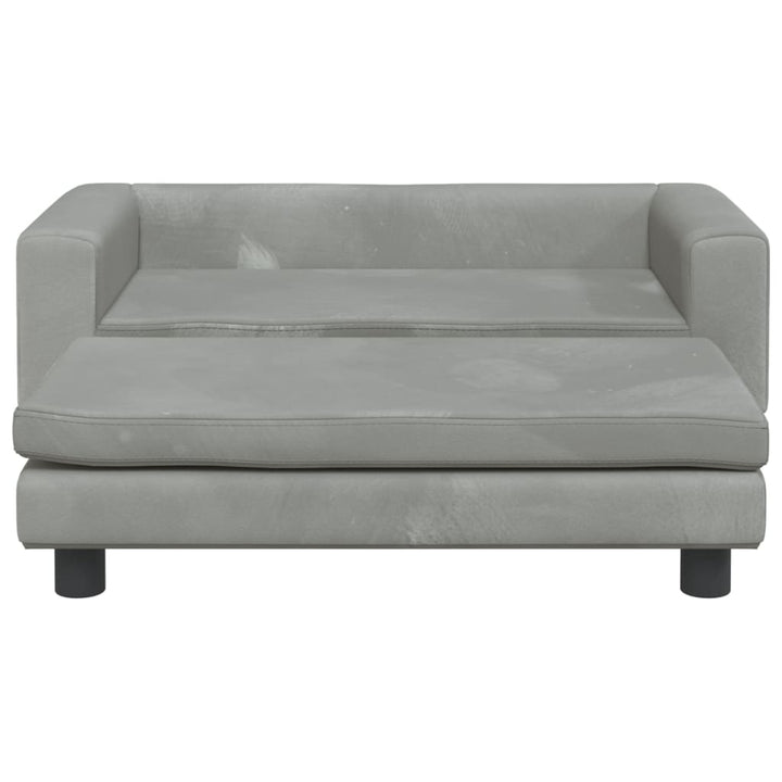 Kindersofa Mit Hocker 100X50X30 Cm Samt