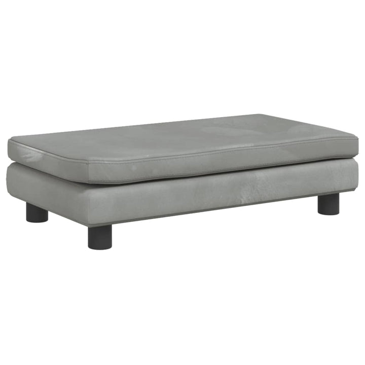 Kindersofa Mit Hocker 100X50X30 Cm Samt