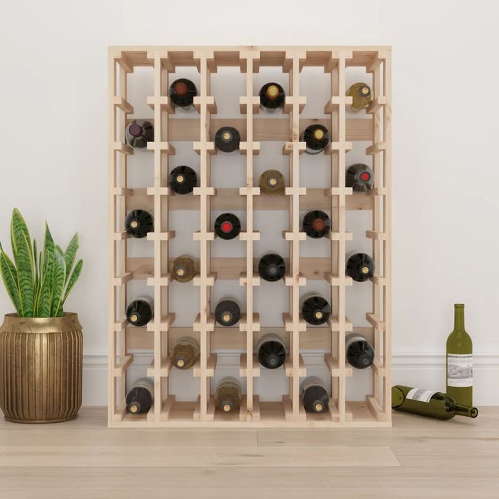 Weinregal 70X33X94 Cm Massivholz Kiefer