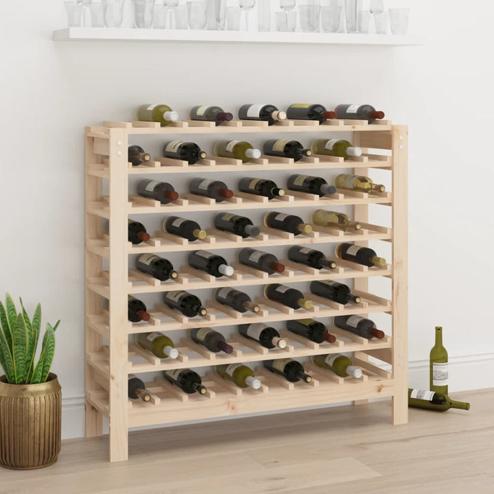 Weinregal 109,5X30X82 Cm Massivholz Kiefer