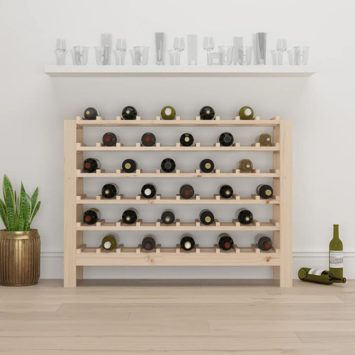 Weinregal 109,5X30X82 Cm Massivholz Kiefer