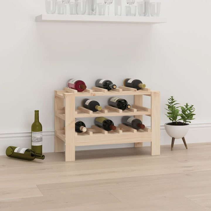 Weinregal 109,5X30X82 Cm Massivholz Kiefer