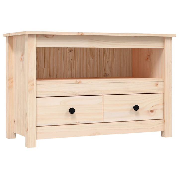 Tv-Schrank 79X35X52 Cm Massivholz Kiefer