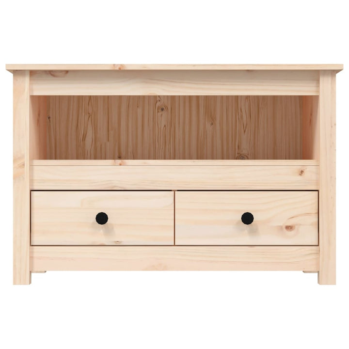 Tv-Schrank 79X35X52 Cm Massivholz Kiefer