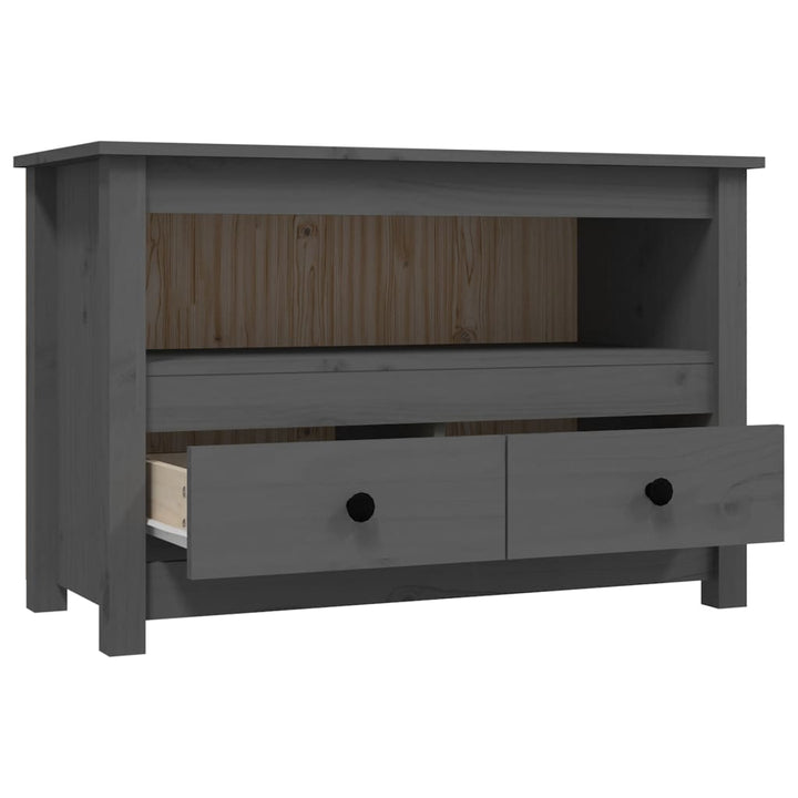 Tv-Schrank 79X35X52 Cm Massivholz Kiefer